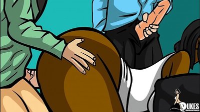 Nxënësit bëjnë seks me mësuesen e zezë pas shkollës