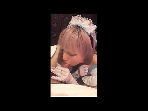 ❤️ Idol japonez [mayuka], kostum shërbyese franceze, pjesa 1, blowjob dhe kërcitje me locion Pornografi anale tek ne